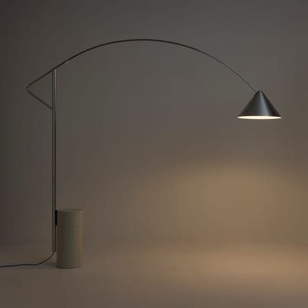 Lampadaire Compass / Extensible, pivotant et orientable - Hay