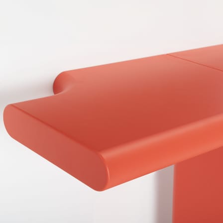 Console murale Zavolo 792 bois orange / L 144 x H 75 cm - Zanotta