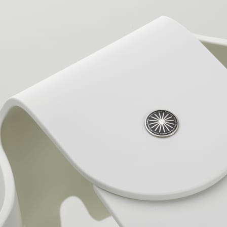Decorazione Eames Elephant RE (1945) materiale plastico bianco / L 78,5 cm - Plastica riciclata - Vitra