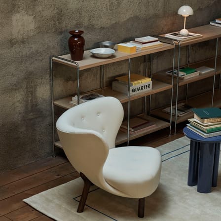 Étagère Alima NDS5 chêne / L 123 x P 38 cm x H 95 cm - &tradition