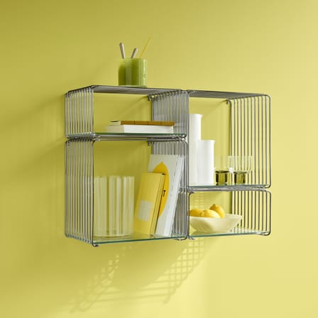 Etagère Panton Wire Single Cube / 34,8 x H 34,8 x P 25,7 cm - Verner Panton, 1971 - MONTANA
