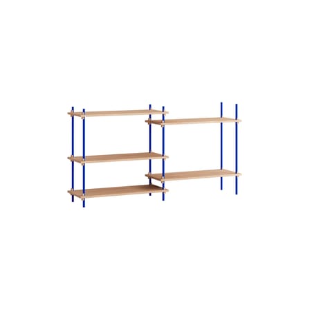 Étagère Shelving System – s.85.2.A bois naturel / L 162 x H 85 x Prof. 35 cm - MOEBE