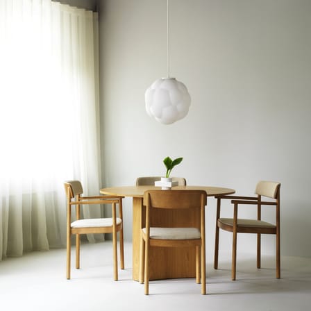 Fauteuil rembourré Timb tissu beige - Normann Copenhagen