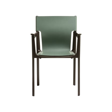 Fauteuil Venice cuir vert - Magis