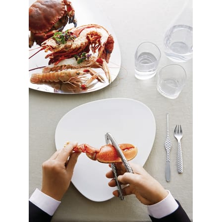 Set de 4 fourchettes à huîtres Colombina Fish métal - Alessi