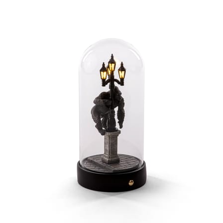Lampe de table My Little Kong LED verre transparent / Ø 11 x H 22 cm - Seletti