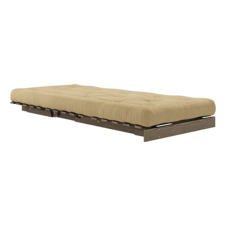 Fauteuil convertible Roots / Dormeuse & lit d'appoint - 3 positions / Structure marron - KARUP DESIGN