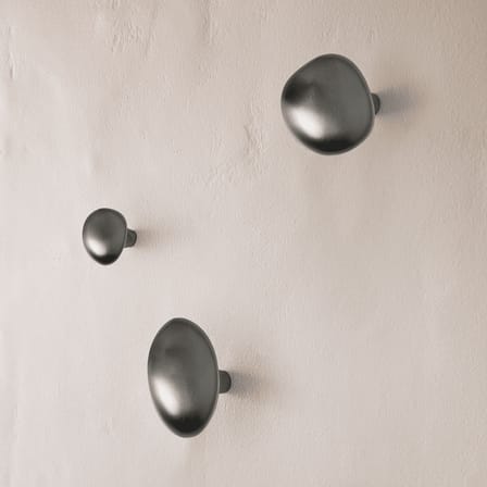 Patère Mushroom métal noir / Poignée - Ferm Living