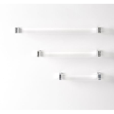 Porte-serviettes mural Rail plastique transparent / L 60 cm - Kartell