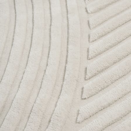 Relevo Rug textile white / 170 x 240 cm - Hand-tufted - Muuto