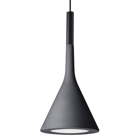 Sospensione Aplomb pietra grigio nero / Cemento - Ø 17 cm x H 36 cm / Cavo 3,5 metri - Foscarini