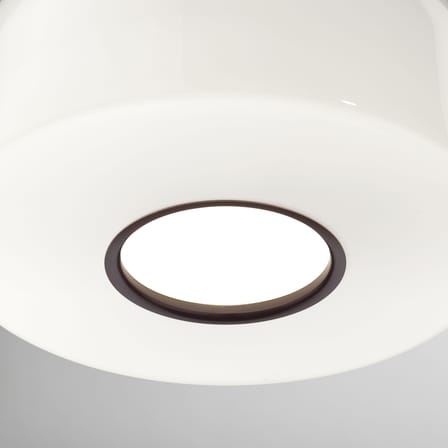 Suspension Bellhop Glass S2 verre marron / Ø 45 x H 25,2 cm - Flos