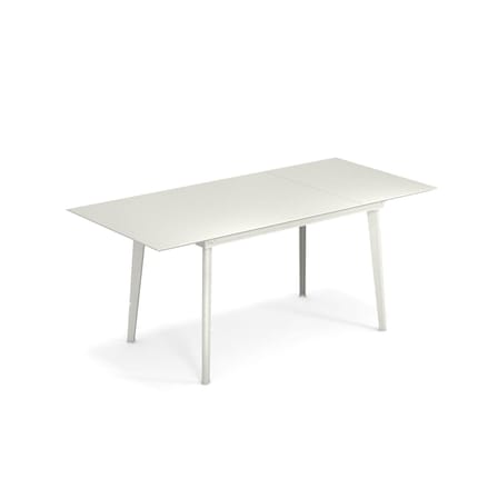 Table à rallonge Plus4 Balcony métal blanc / L 120 + 52 cm - 4 à 6 personnes - Emu