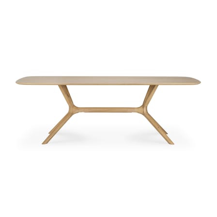 Table rectangulaire X bois naturel / 224 x 100 cm - 8 personnes / Chêne massif - Ethnicraft