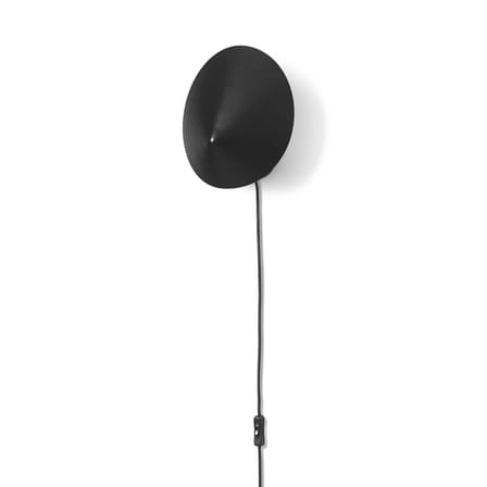 Applique avec prise Arum Sconce métal noir / Ø 26 cm - Ferm Living
