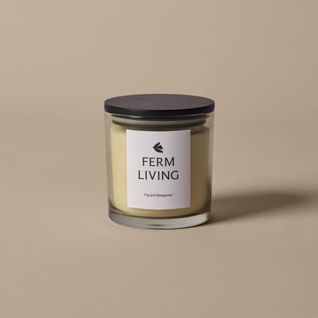 Bougie parfumée Vitto / Bergamote citronnée - H 10 cm - Ferm Living