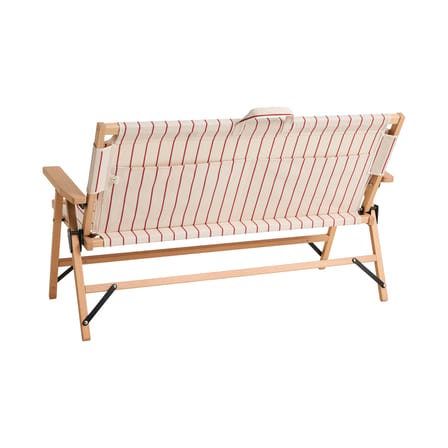 Canapé de jardin 2 places Outdoor Market tissu beige / L 117 cm - Jasper Morrison - Hay