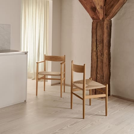 CH36 Chair natural wood / Hans J. Wegner, 1962 - Paper cord - CARL HANSEN & SON