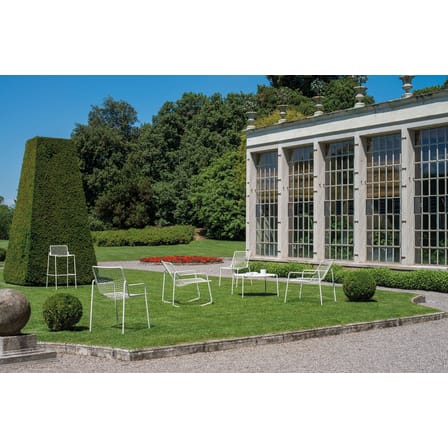 Chaise empilable Rio R50 métal blanc - Emu