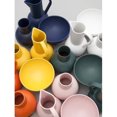 Coupe Strøm Large céramique bleu / Ø 22 cm - Fait main - raawii