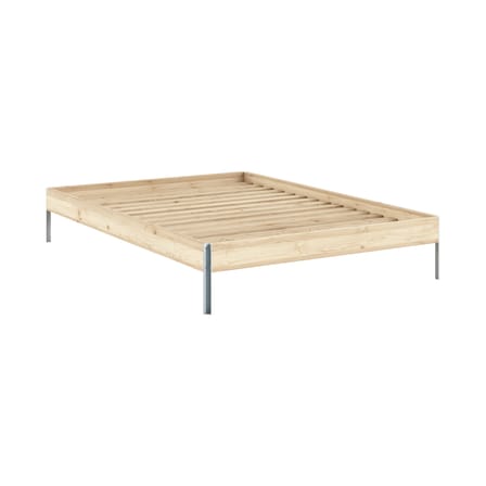 Doppelbett Core holz natur / Für Matratze 140 x 200 cm - KARUP