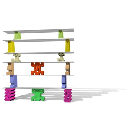 Étagère Ladrillos Sino plastique vert module base - Magis