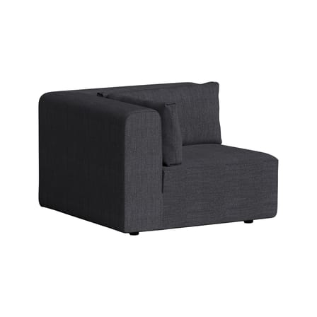 Fauteuil Bridge tissu gris / Module d'angle droite-gauche pour canapé modulable - TIPTOE