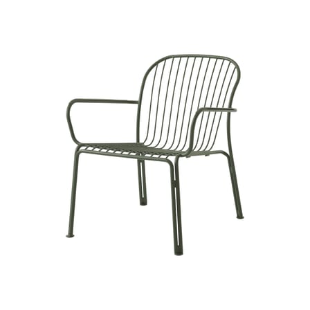 Fauteuil lounge Thorvald SC101 métal vert / Avec accoudoirs - &tradition
