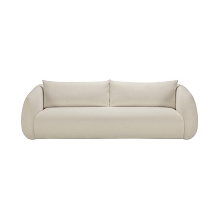 Canapé droit Figur tissu blanc / 3 places - L 244 cm - Ethnicraft