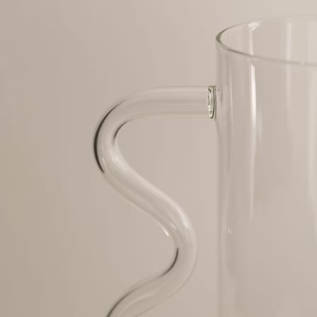 Karaffe Wave glas transparent / 1,4 L - Sophie Lou Jacobsen