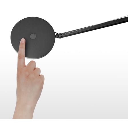 Lampe de table Demetra LED métal gris / Avec détecteur de présence - Artemide