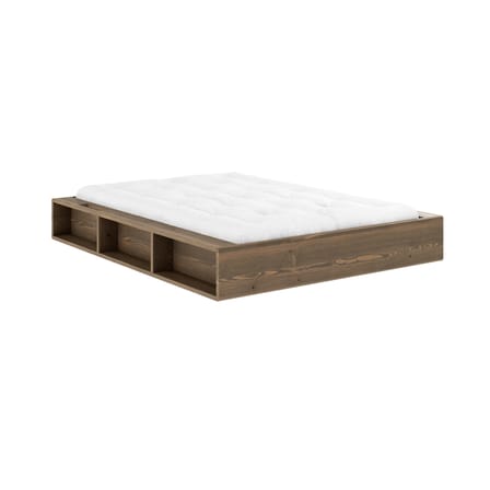 Lit double Ziggy / Pour matelas 140 x 200 cm - Rangements intégrés - KARUP DESIGN