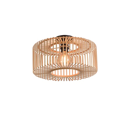 Plafonnier Bromo Small bois naturel / Bambou - Rond Ø 40 x 18 cm - GOOD&MOJO