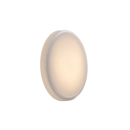 Applique salle de bains Looped verre blanc / Plafonnier - Muuto