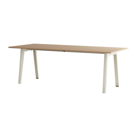 New Modern Rectangular table natural wood / 220 x 95 cm - Eco-certified Oak / 10 to 12 people - TIPTOE