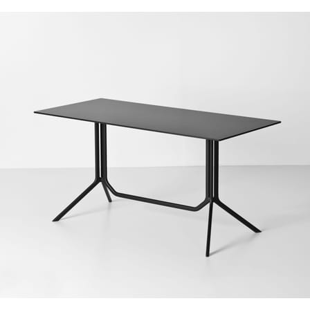 Table pliante Poule double blanc / 120 x 60 cm - HPL - Kristalia