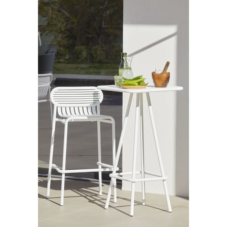 Tabouret de bar Week-End métal vert / Aluminium - H 80 cm - Petite Friture