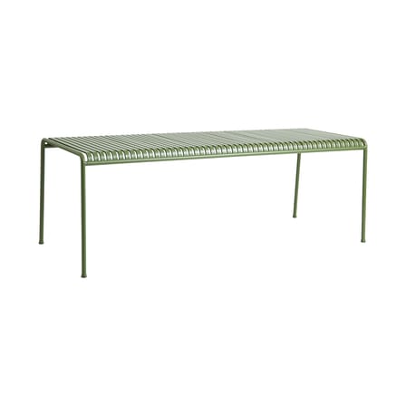 Tavolo rettangolare Palissade metallo verde / 220 x 90 cm - Hay
