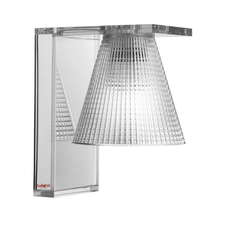 Applique Light Air plastique transparent / Abat-jour plastique sculpté - Kartell