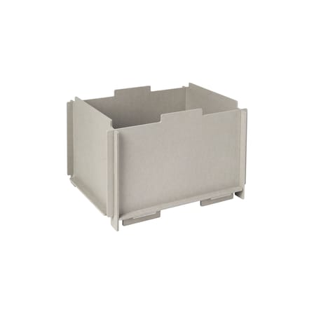 Boîte empilable Stacie bois gris / 44 x 34 x H 28 cm - MDF - BROSTE COPENHAGEN