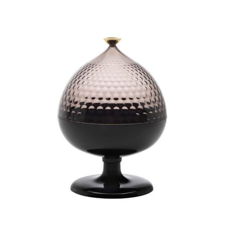 Centre de table Pumo plastique noir / Ø 21 x H 29 cm - Kartell