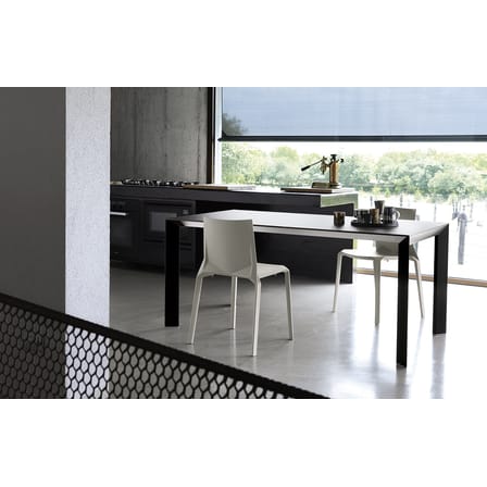 Chaise empilable Plana plastique gris - Kristalia