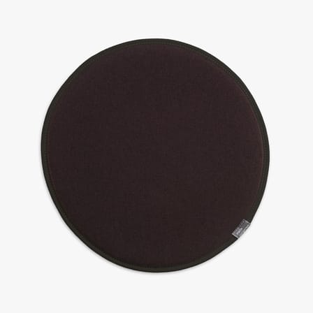 Cuscino per seduta Seat Dots tessuto marrone nero / Ø 38 cm - Reversibile - Vitra