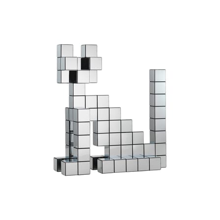 Dekoration Panton Cubes Cat plastikmaterial silber / Set Chat – Verner Panton, 1974 - Vitra
