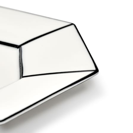 Dessertteller Carte Blanche keramik weiß / Set von 2 - Ø 22 cm - Serax