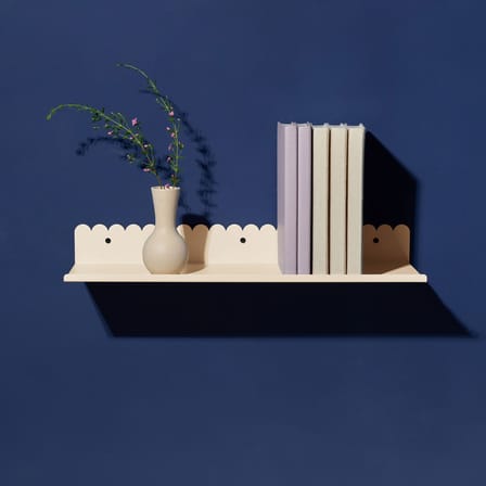 Etagère murale Vibes Large métal blanc / L 50 cm - NOBODINOZ