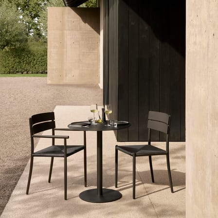 Fauteuil de repas Elin métal beige / Assise corde - Ethnicraft