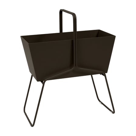 Jardinière Basket métal marron haute / L 70 x H 84 cm - Fermob