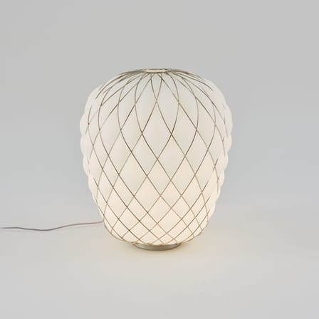 Lampada da tavolo Pinecone / Ø 50 x H 52 cm - Vetro & rete metallica - Fontana Arte