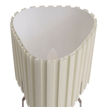 Lampe de table Canelé tissu blanc - Hay